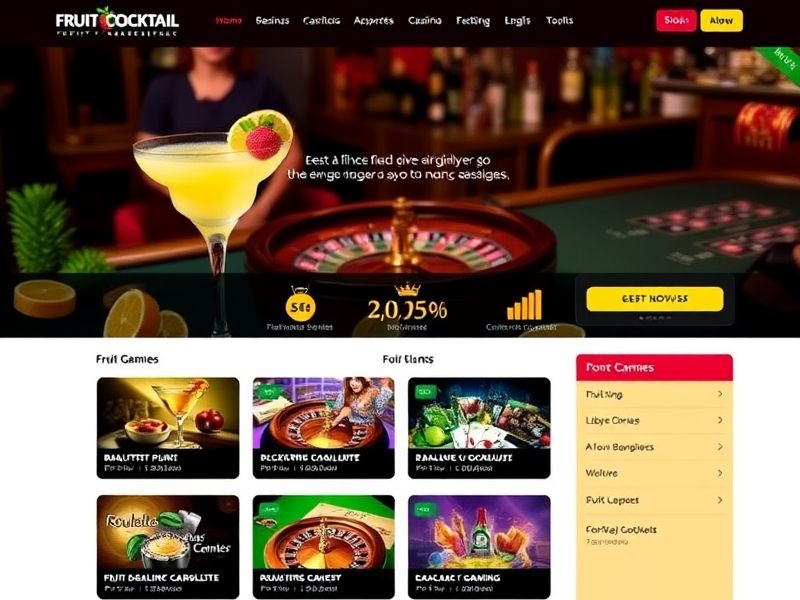 Welcome to Fruit Cocktail.com – your premier destination for thrilling online gambling games, including slots, sports betting, and live casino action. Enjoy real money rewards and exclusive promotions today!